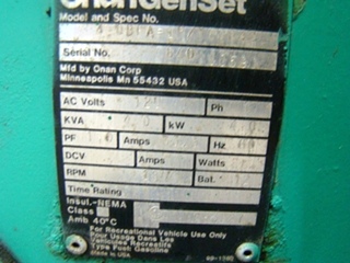 ONAN 4.0 RV GENSET GENERATOR FOR SALE CALL 606-843-9889