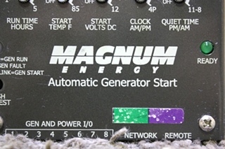 USED RV MAGNUM ENERGY AUTOMATIC GENERATOR START FOR SALE