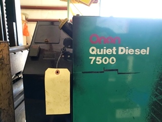 USED RV ONAN QUIET DIESEL 7500 GENERATOR MOTORHOME PARTS FOR SALE