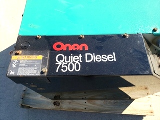 USED RV ONAN QUIET DIESEL 7500 GENERATOR MOTORHOME PARTS FOR SALE