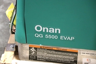 CUMMINS ONAN QG 5500 EVAP RV/MOTORHOME GENERATOR FOR SALE