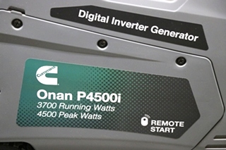 CUMMINS ONAN P4500I PORTABLE GENERATOR FOR SALE