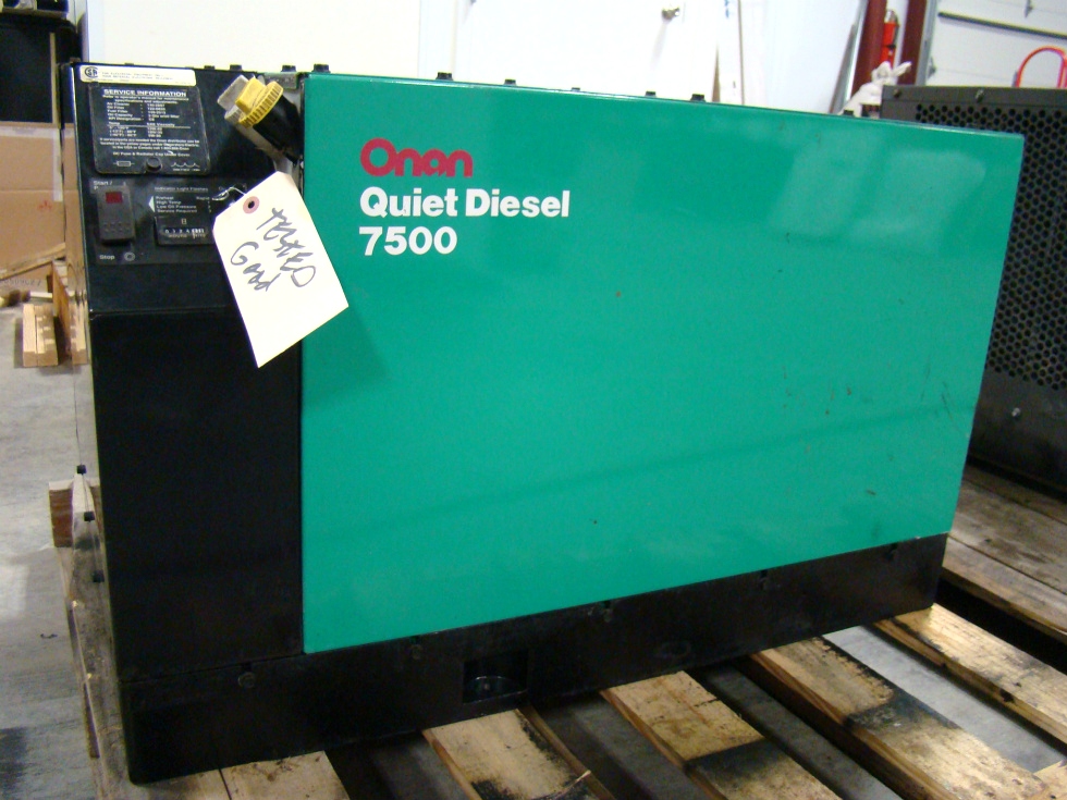 ONAN GENERATORS USED ( LIKE NEW ) 7500 QUIET DIESEL FOR SALE VISONE RV