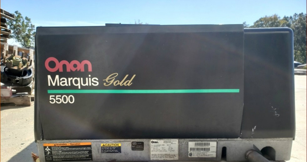 USED ONAN MARQUIS GOLD 5500 GENERATOR MODEL: 5.5HGJAB-1038D RV GENERATORS FOR SALE