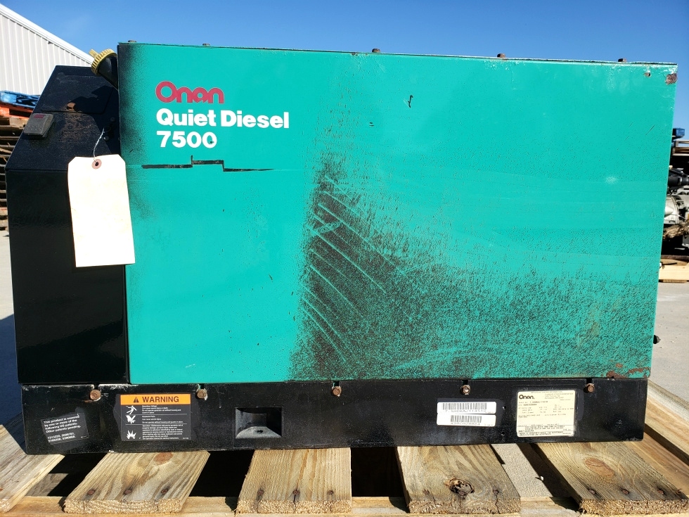 USED RV ONAN QUIET DIESEL 7500 GENERATOR MOTORHOME PARTS FOR SALE