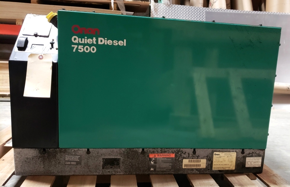 USED MOTORHOME ONAN 7500 QUIET DIESEL GENERATOR RV PARTS FOR SALE