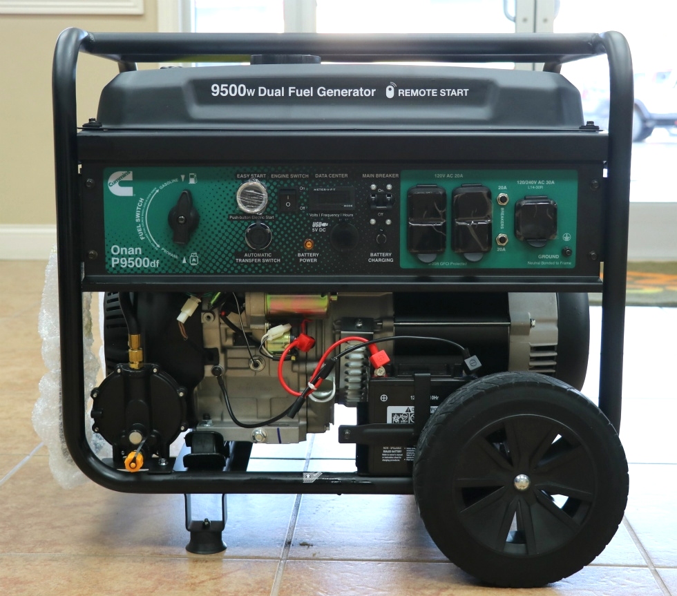 CUMMINS ONAN P9500df DUAL FUEL (GAS/LPG) PORTABLE GENERATOR FOR SALE